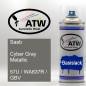 Preview: Saab, Cyber Gray Metallic, 57U / WA637R / GBV: 400ml Sprühdose, von ATW Autoteile West.